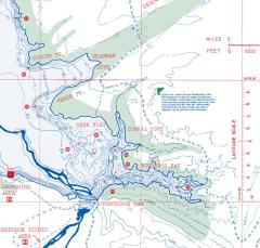 Fishing Maps with underwater togograpy for structure fishing. Catch more  fish with Fish-n-Map Co. fishing maps